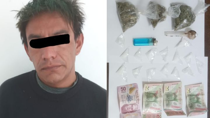Detienen a presunto vendedor de drogas en la colonia San Marcos, en Escobedo