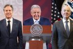 AMLO se reúne con Blinken y Mayorkas ante repunte migratorio