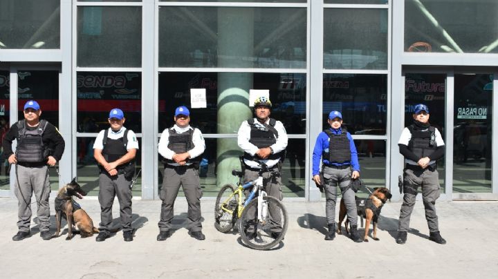Policía de Monterrey refuerza vigilancia en la central de autobuses
