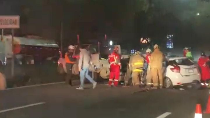 Choque múltiple deja una persona lesionada en la Carretera Nacional