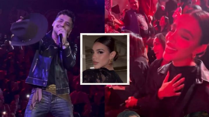 Ex de Christian Nodal es captada en primera fila en su concierto de Culiacán
