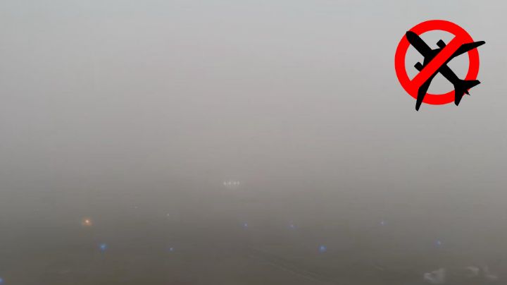 ¡No es Silent Hill! AICM suspende operaciones por densa niebla