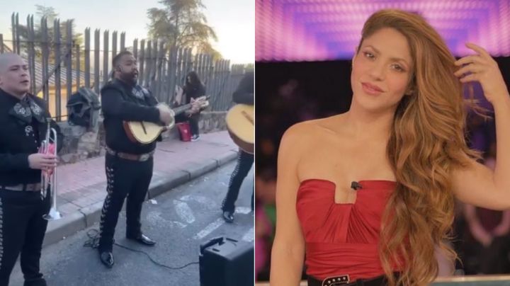 Sorprenden a Shakira con mariachi afuera de su casa por su cumpleaños