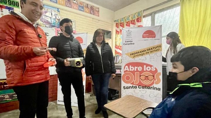 Amplían programa 'Abre los ojos' de lentes gratis en Santa Catarina