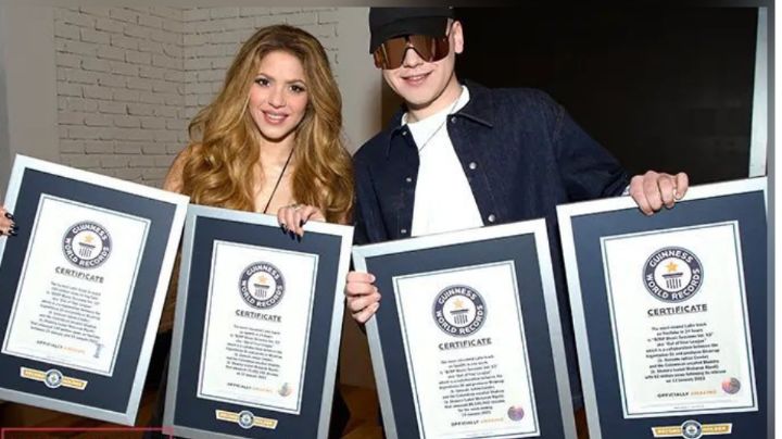 Shakira y Bizarrap obtienen cuatro Récord Guinness
