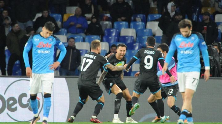 Hirving Lozano y Napoli tropezaron ante Lazio en la Serie A