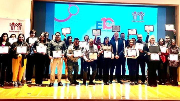 Reconoce Infonavit a 96 empresa con el distintivo Diez Plus