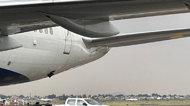 Dos aviones chocan en la pista del AICM
