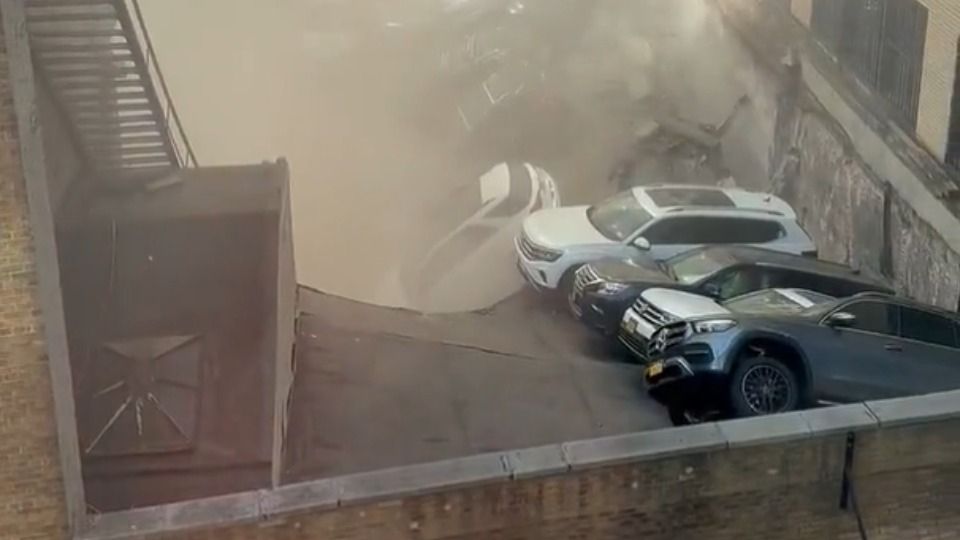 Colapso de edificio en Nueva York