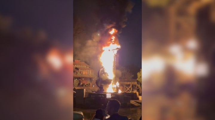 Desalojan Disneyland por incendio de dragón mecánico