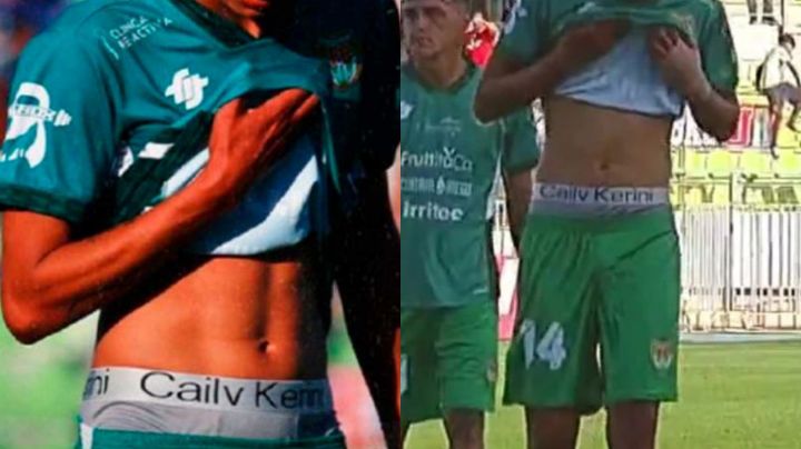 Futbolista muestra su ropa ‘Cailv Kerini’, marca que fue demandada por ‘Calvin Klein’