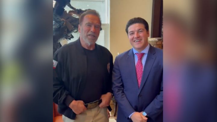 Hasta Nuevo León, baby: Samuel se reúne con Arnold Schwarzenegger