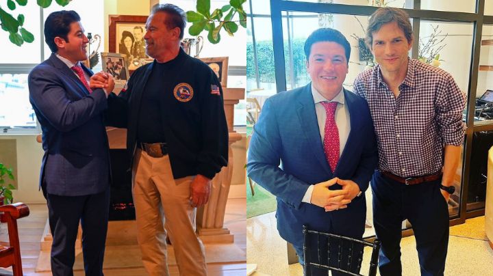 ¿Qué hacía Samuel García con Ashton Kutcher y Arnold Schwarzenegger?