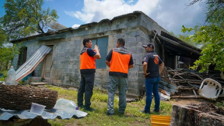 Estado lleva ayuda a Los Ramones tras daños causados por fuertes lluvias