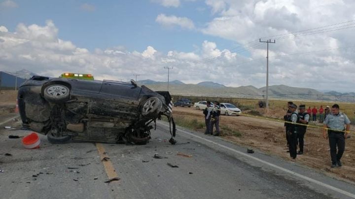 Muere hombre tras choque en Galeana