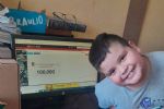 Niño que se hizo viral llega a los 100 mil suscriptores en su canal de YouTube