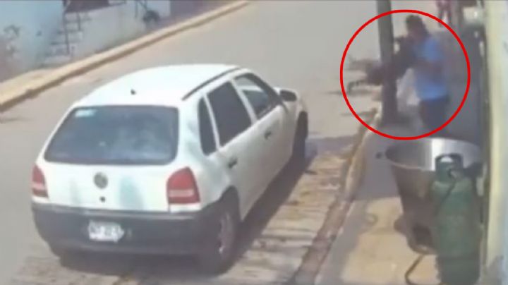 Hombre lanza a perrito a cazo con aceite hirviendo en Edomex