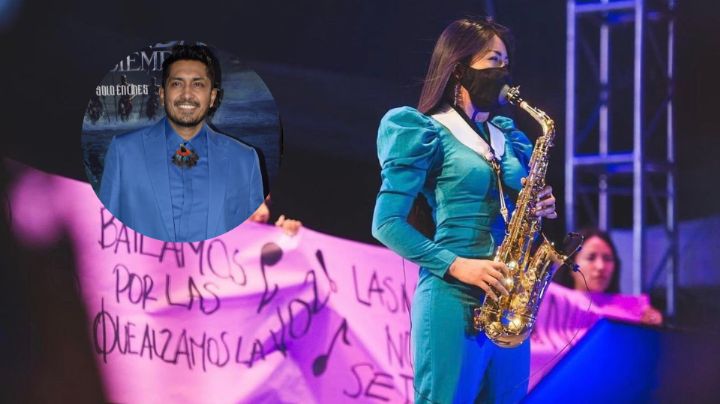 Saxofonista María Elena Ríos acusa a Tenoch Huerta de violentador