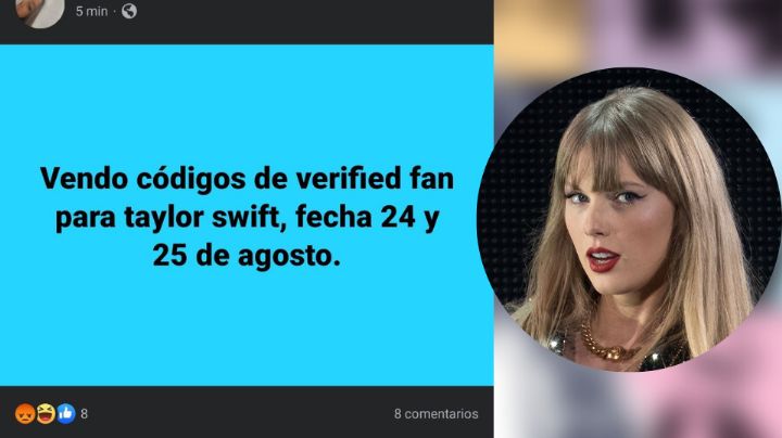 Taylor Swift: Surgen vendedores de códigos para comprar boletos