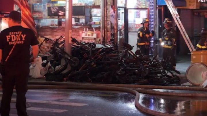 Incendio en tienda de bicicletas eléctricas deja 4 muertos en Nueva York