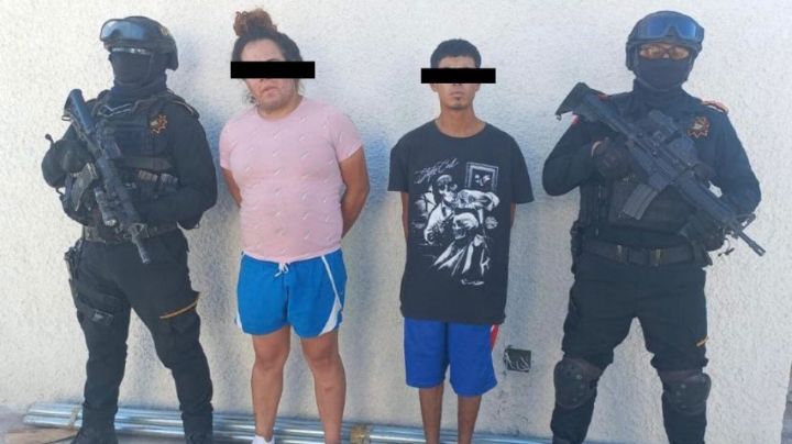 Fuerza Civil detiene a 2 presuntos homicidas en avenida Eloy Cavazos, Guadalupe