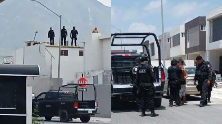 Persecución sobre techos deja un detenido y tres policías heridos en García