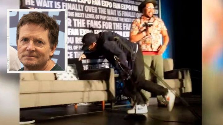 Michael J. Fox, estrella de 'Volver al Futuro', sufre caída en rueda de prensa