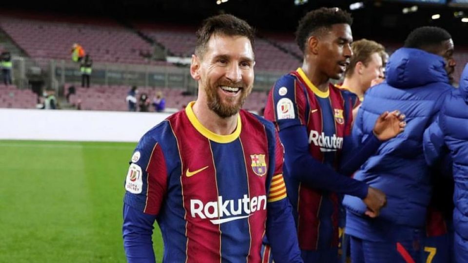 Lionel Messi después de partido con FC Barcelona.