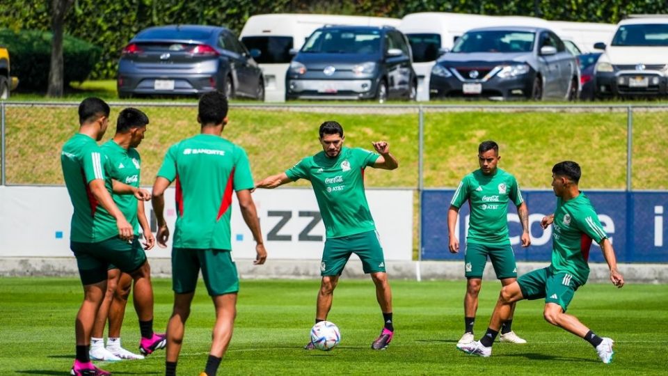 La Selección Mexicana durante el entrenamiento de cara al amistoso ante Guatemala