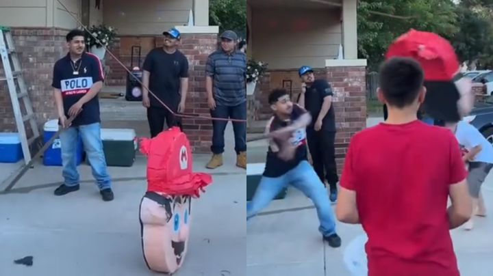 Adulto destruye piñata… y golpea a niño en fiesta de cumpleaños