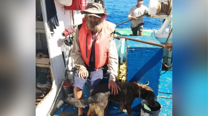 Mexicanos rescatan a náufrago australiano con meses varado en el Pacífico