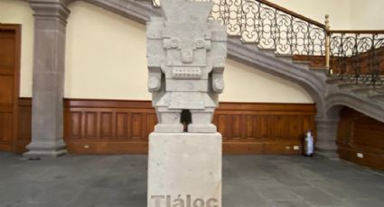 Estatua de Tláloc, Dios de la lluvia llega a Nuevo León