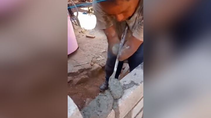 Hija comparte con orgullo la historia de su padre, un carpintero y albañil sin brazos