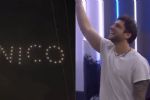 Fans de Nicola Porcella le llevan show de drones; su reacción conmueve
