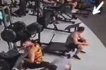 Aparato de gimnasio cae sobre espalda de un hombre; podría quedar parapléjico