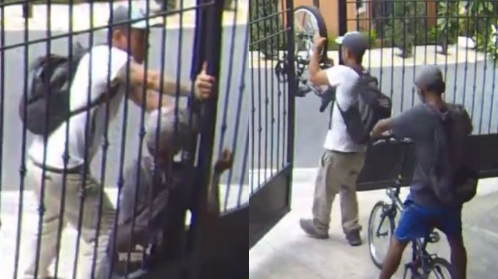 Llegaron a pie y se fueron en ‘bici’: Captan robo en zona Cumbres