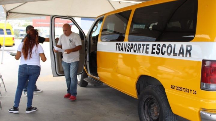 Movilidad revisa 645 unidades de transporte escolar previo al regreso a clases en NL