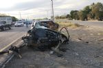 Choque entre auto y tráiler deja un muerto y 3 lesionados en Montemorelos