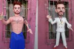Crean piñatas de Nicola y Jorge de La Casa de los Famosos México