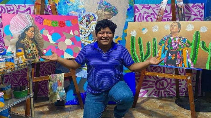 ‘Cobro muy barato’, artista profesional compara sus pinturas con las de Mar de Regil