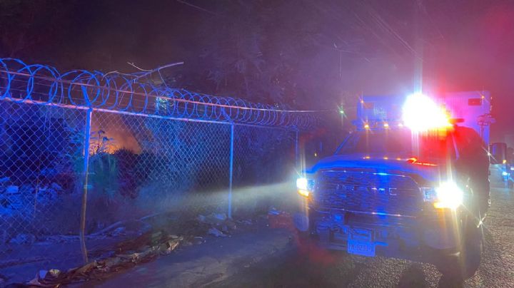 Incendian baldío en avenida Miguel Alemán
