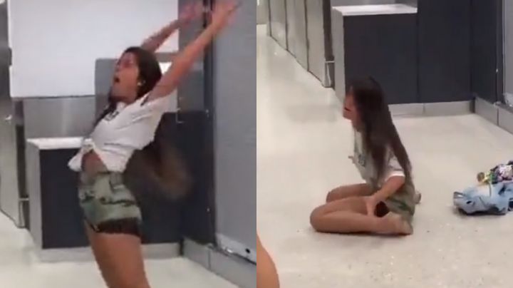 Joven enfurece por cancelación de vuelo; la comparan con la niña de ‘El Exorcista’