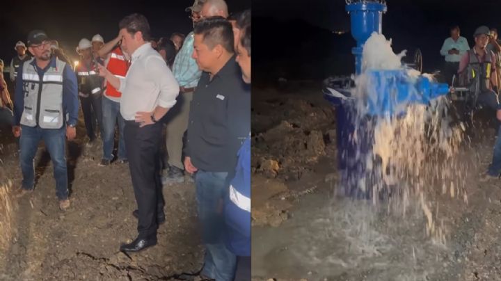 'Misión cumplida', anticipa Samuel llegada del agua a Monterrey con El Cuchillo II