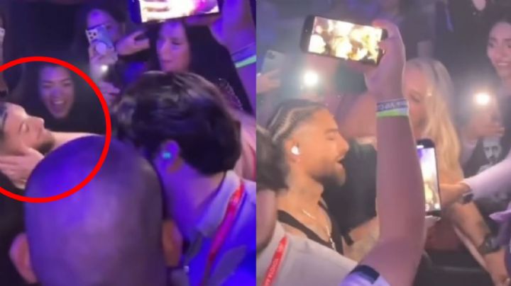 Fan intenta besar a Maluma a la fuerza y es rechazada por el cantante   