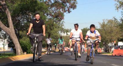 Reactivan 'Vía Recreativa' en avenida Cuauhtémoc de Santa Catarina