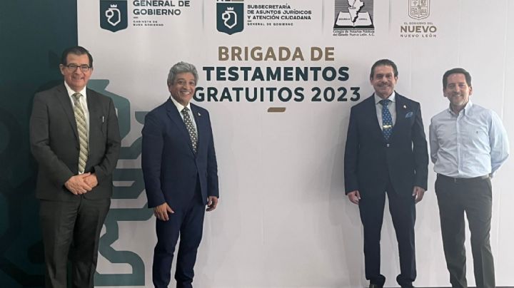 Colegio de Notarios Públicos del estado de Nuevo León celebra con brigada el mes del testamento