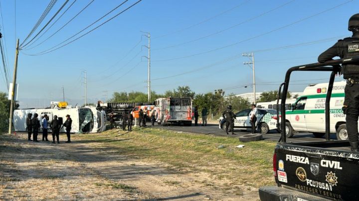 Choque en Carretera a Laredo deja más de 10 trabajadores lesionados