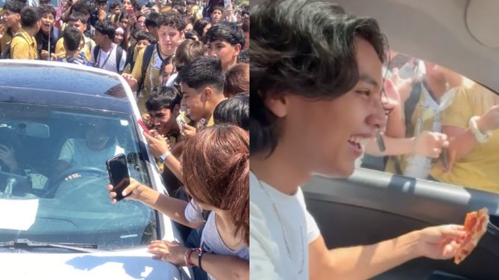 Tiktoker Daniel Borjas provoca caos al visitar la prepa 22