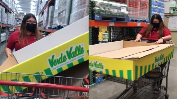 ¡Lo que faltaba!, jóvenes se roban cajas de cartón del Costco