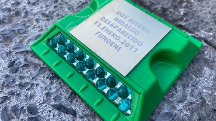 Colocan 'topes de la memoria' por personas desaparecidas en NL